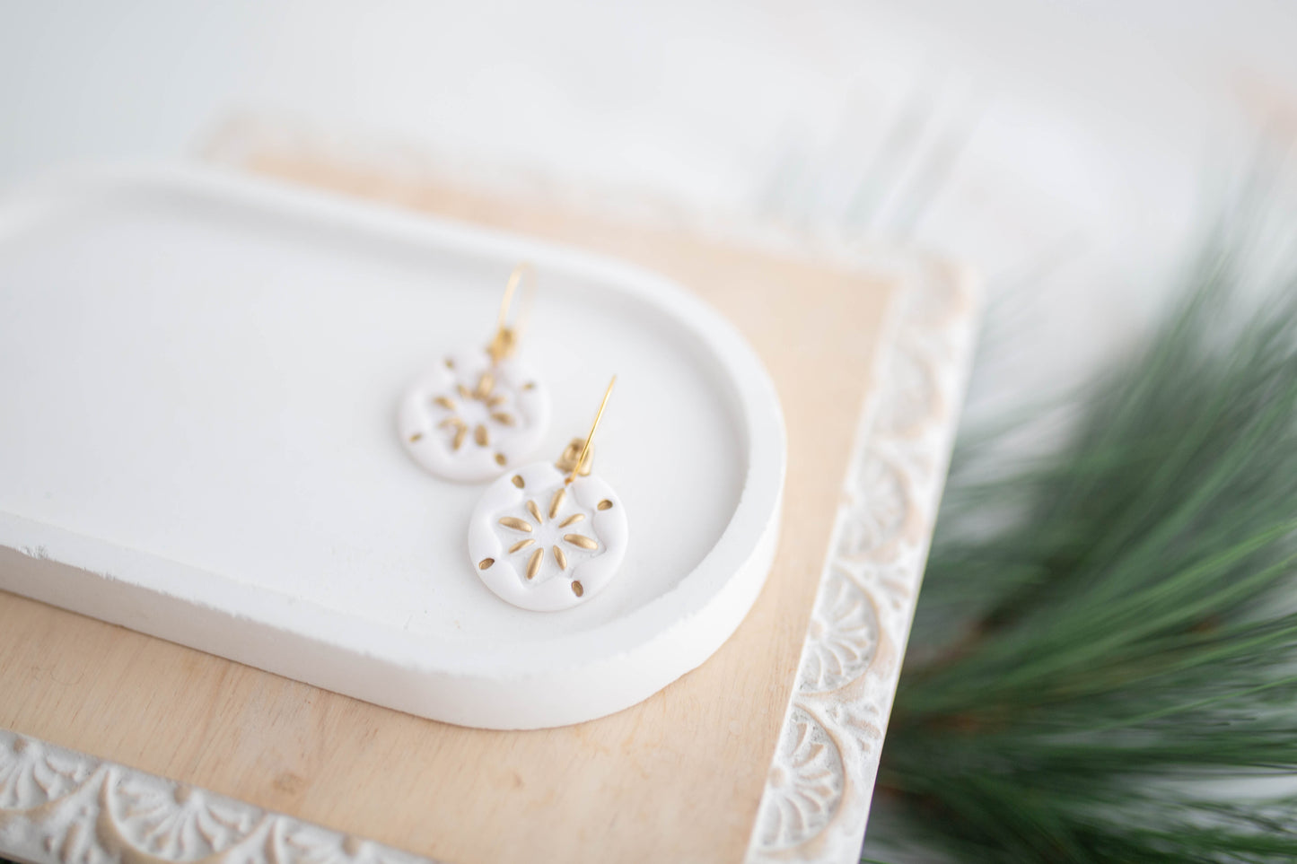 Clay Earrings | Ornament Hoops | Jingle+Joy Collection