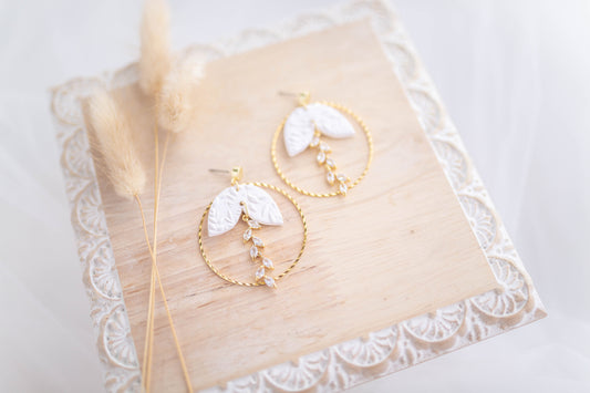 Clay Earrings | Floral Dangles | Luxe Collection
