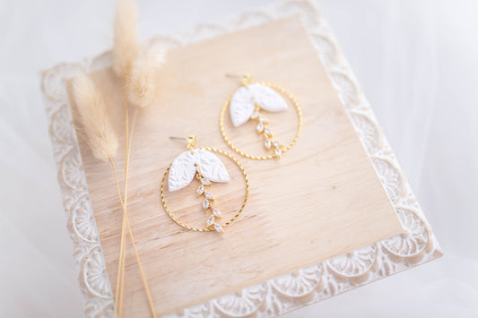 Clay Earrings | Floral Dangles | Luxe Collection