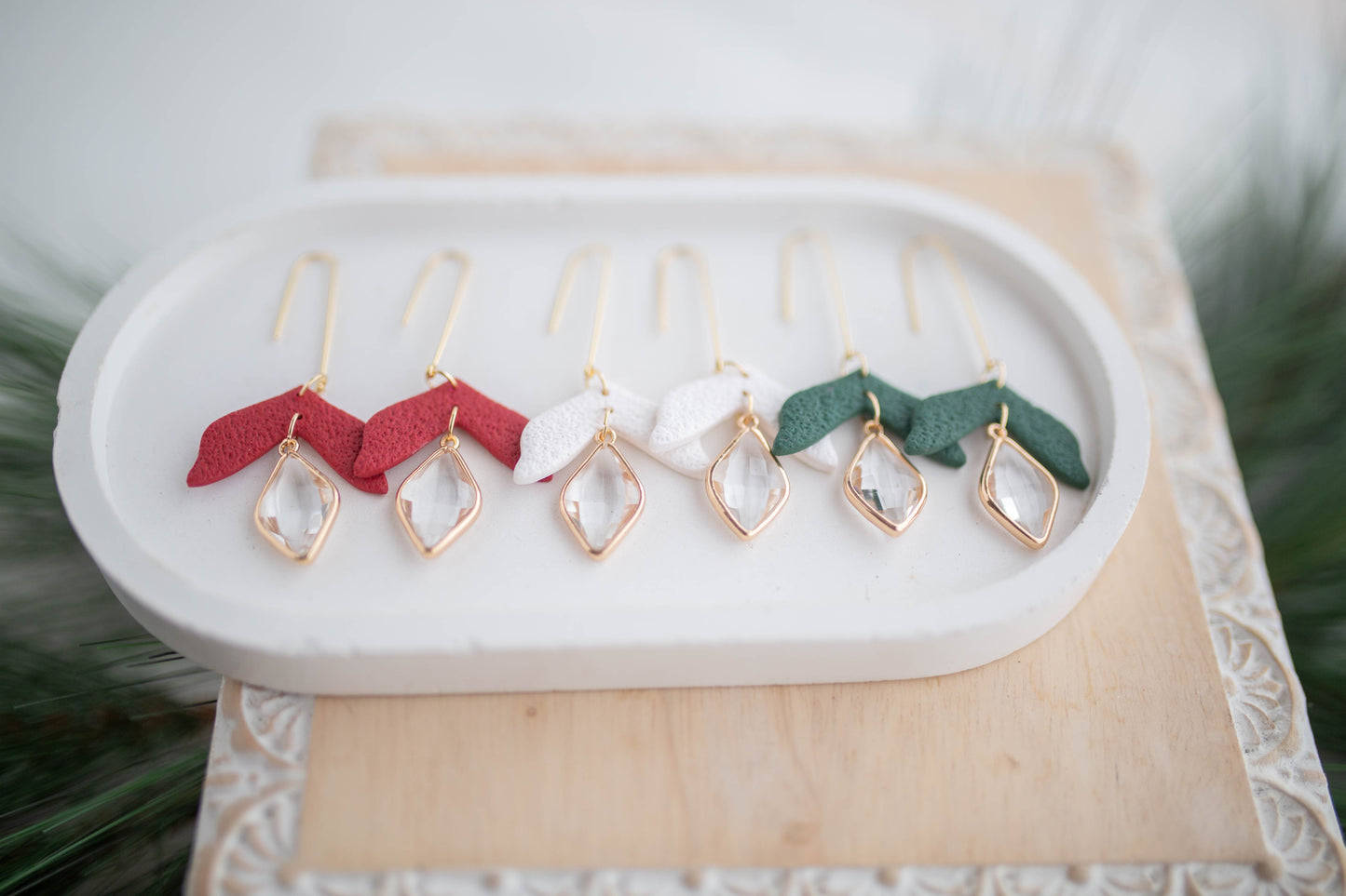 Clay Earrings | Joyful Drops | Jingle+Joy Collection