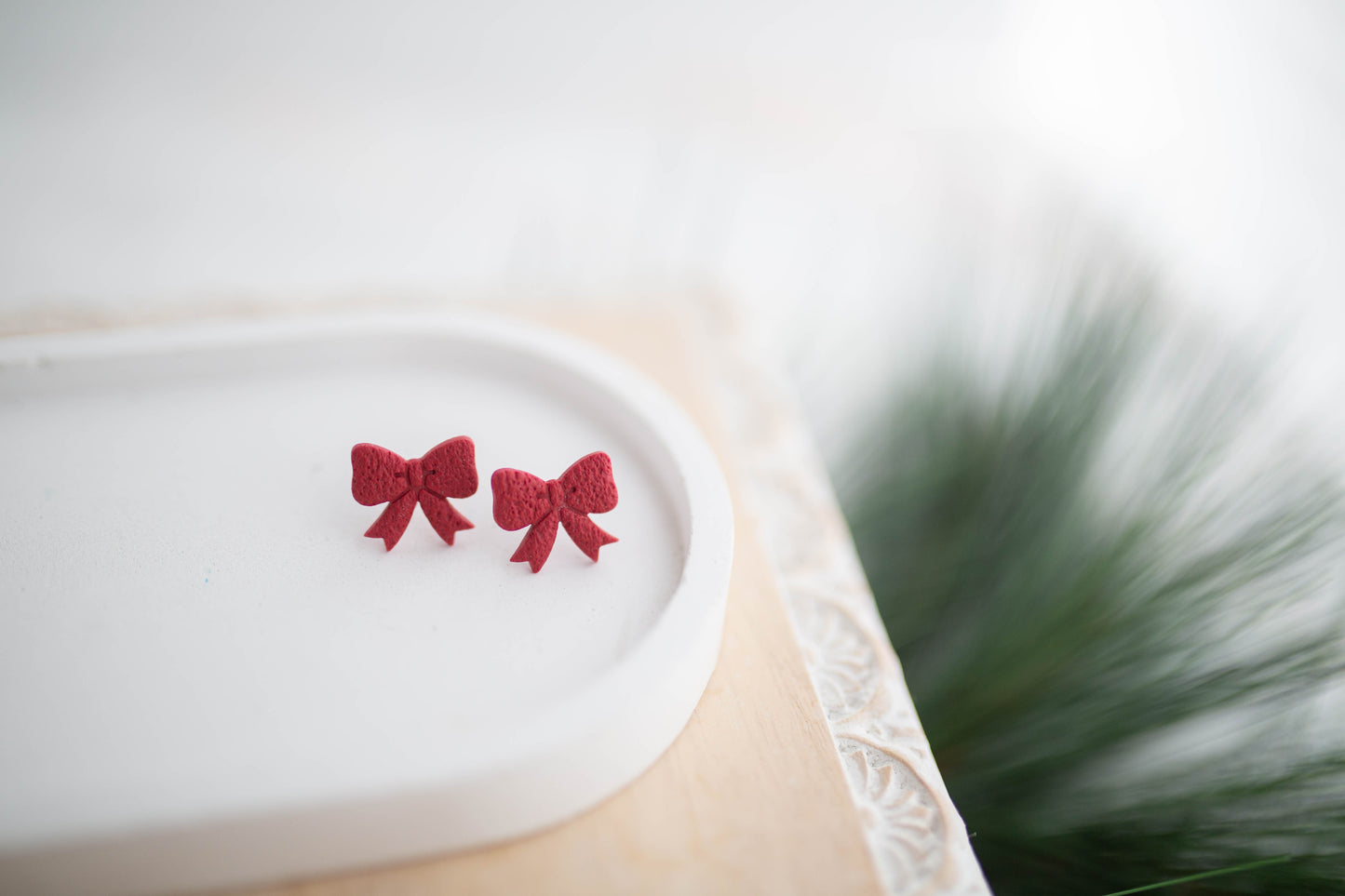 Clay Earrings | Festive Christmas Studs | Jingle+Joy Collection