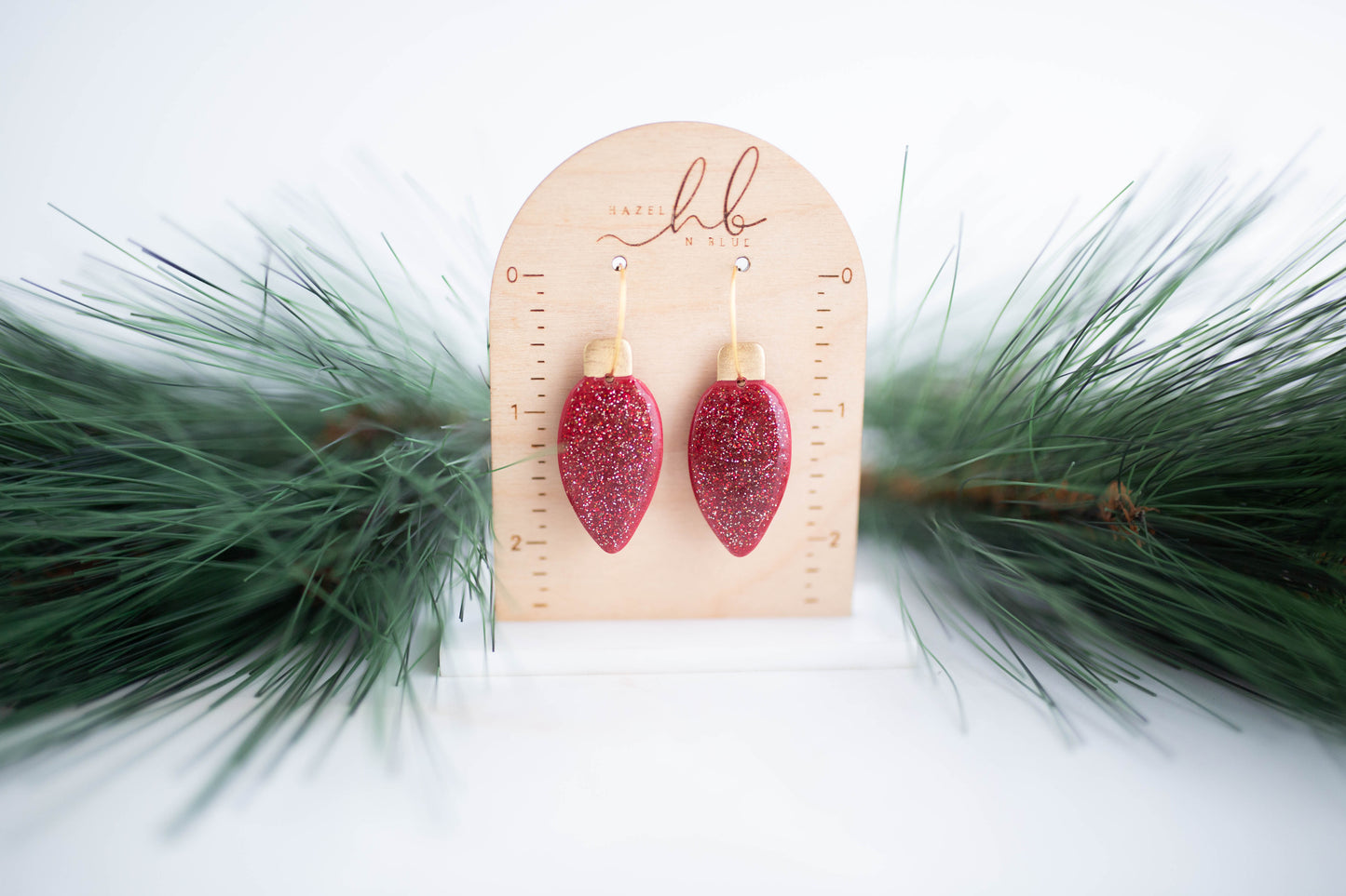 Clay Earrings | Festive Light Hoops | Jingle+Joy Collection