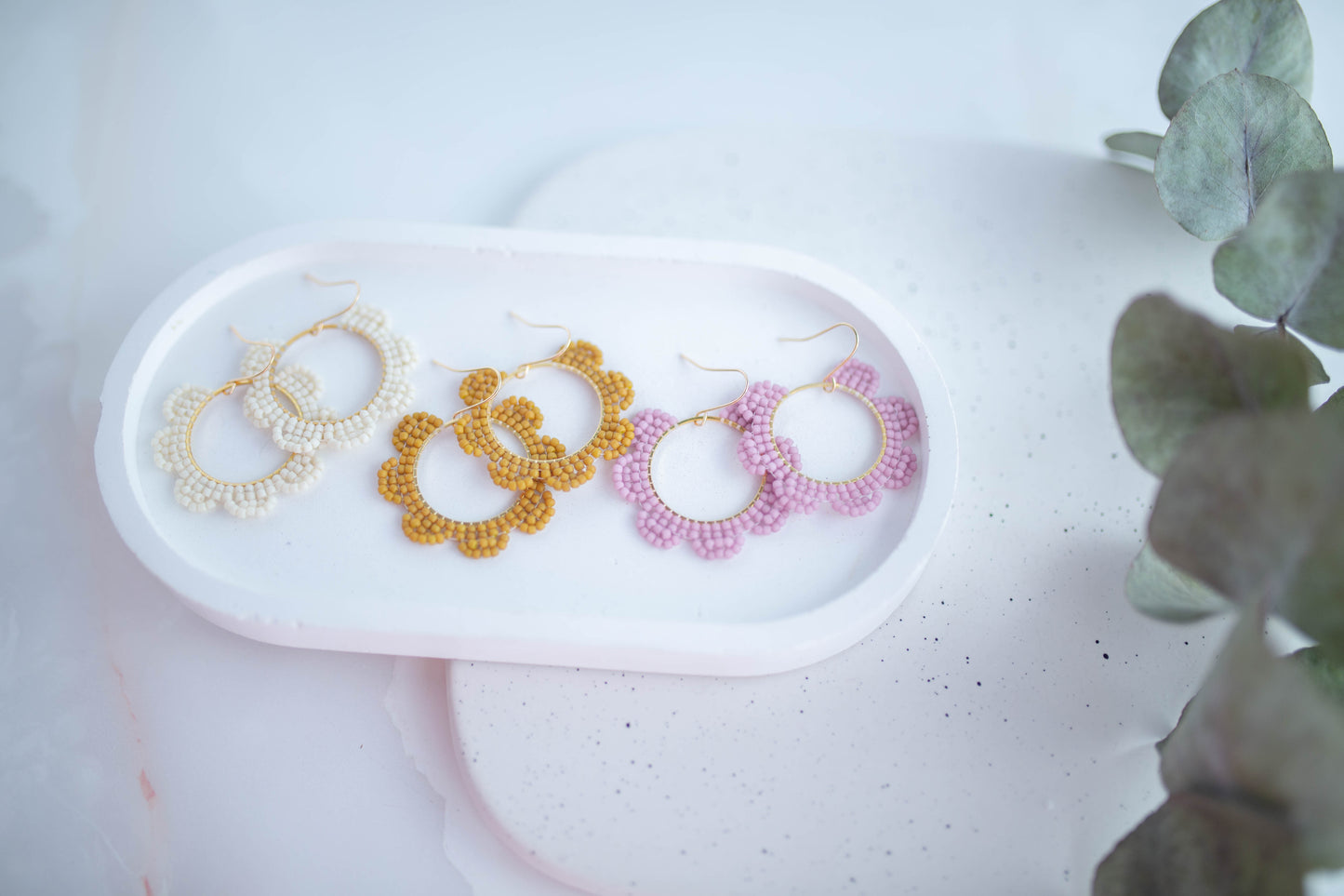 Beaded Earrings | Bloom Hoops | In Bloom Collection