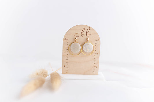 Clay Earrings | Opal Dainty Dangles | Luxe Collection