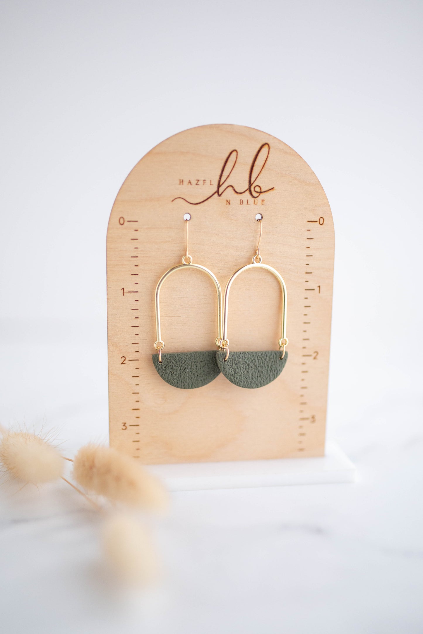 Clay Earrings | Arch Dangles | Botanica Collection
