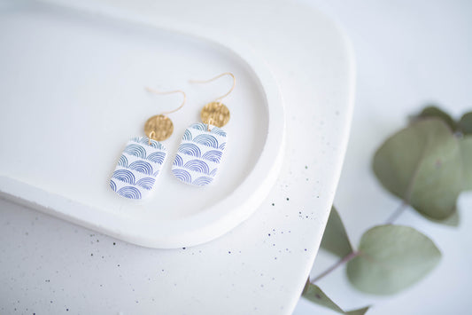 Clay Earrings | Indigo Hope Dangles | Indigo Daydream Collection