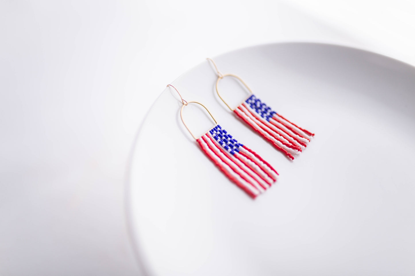 Beaded earrings | USA fringe | PRE-ORDER