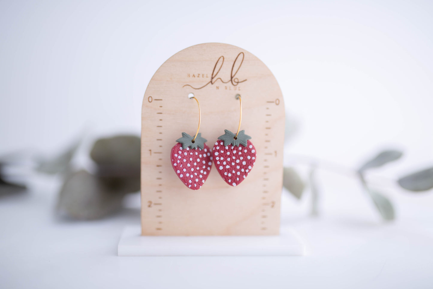 Clay Earrings | Fruit Mini Hoops | Picnic Basket Collection