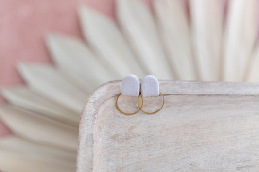 Clay Earrings | Simple Desert Studs | Desert Collection
