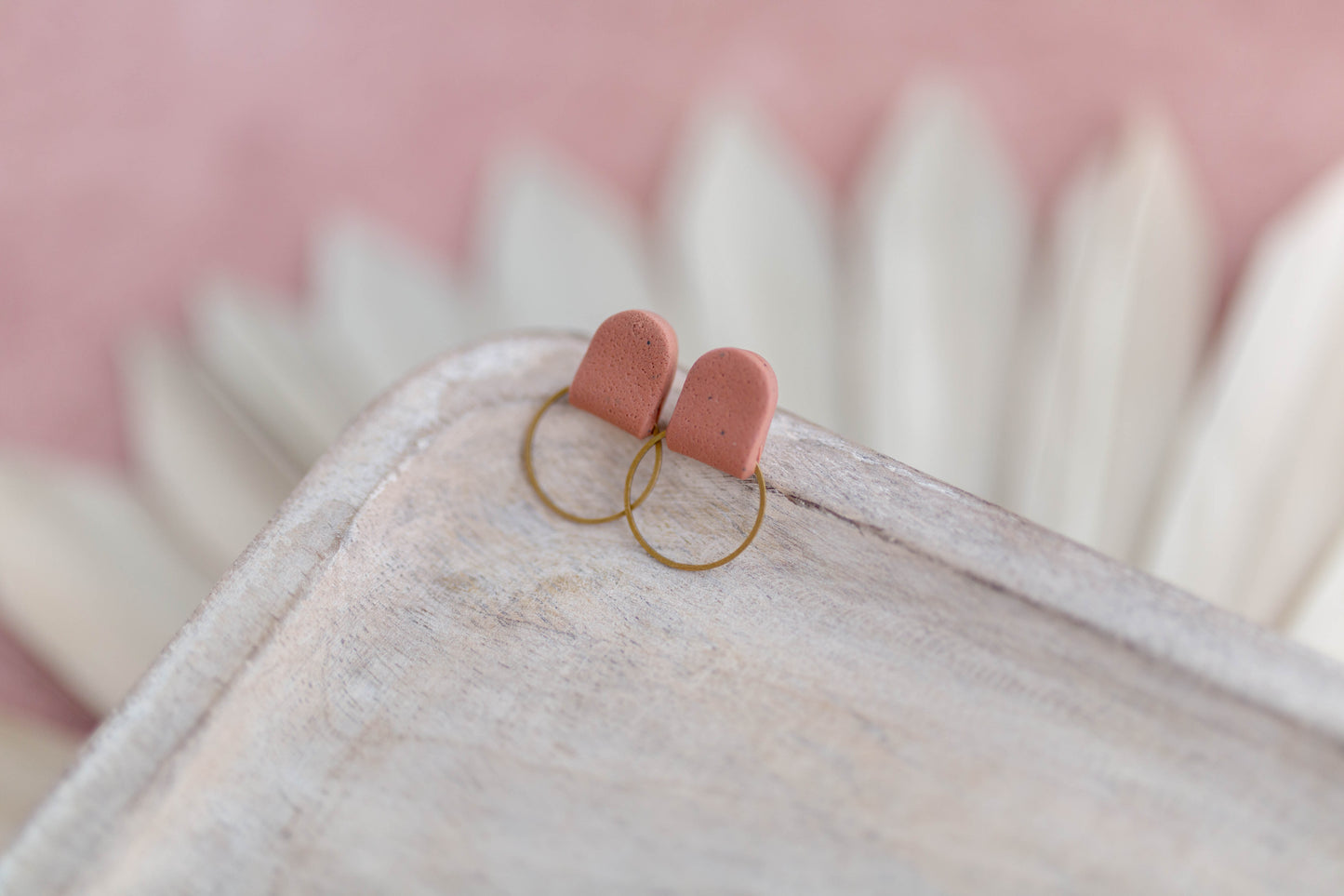 Clay Earrings | Simple Desert Studs | Desert Collection