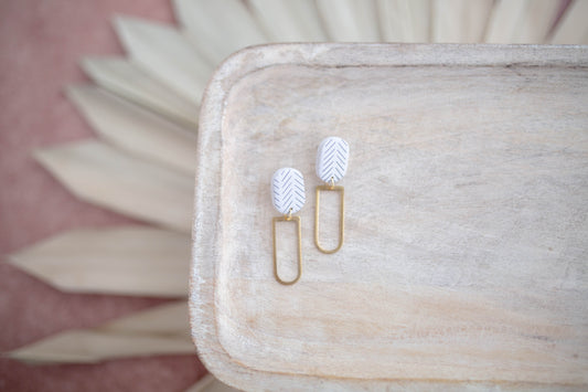 Clay Earrings | Simple Desert Dangles | Desert Collection