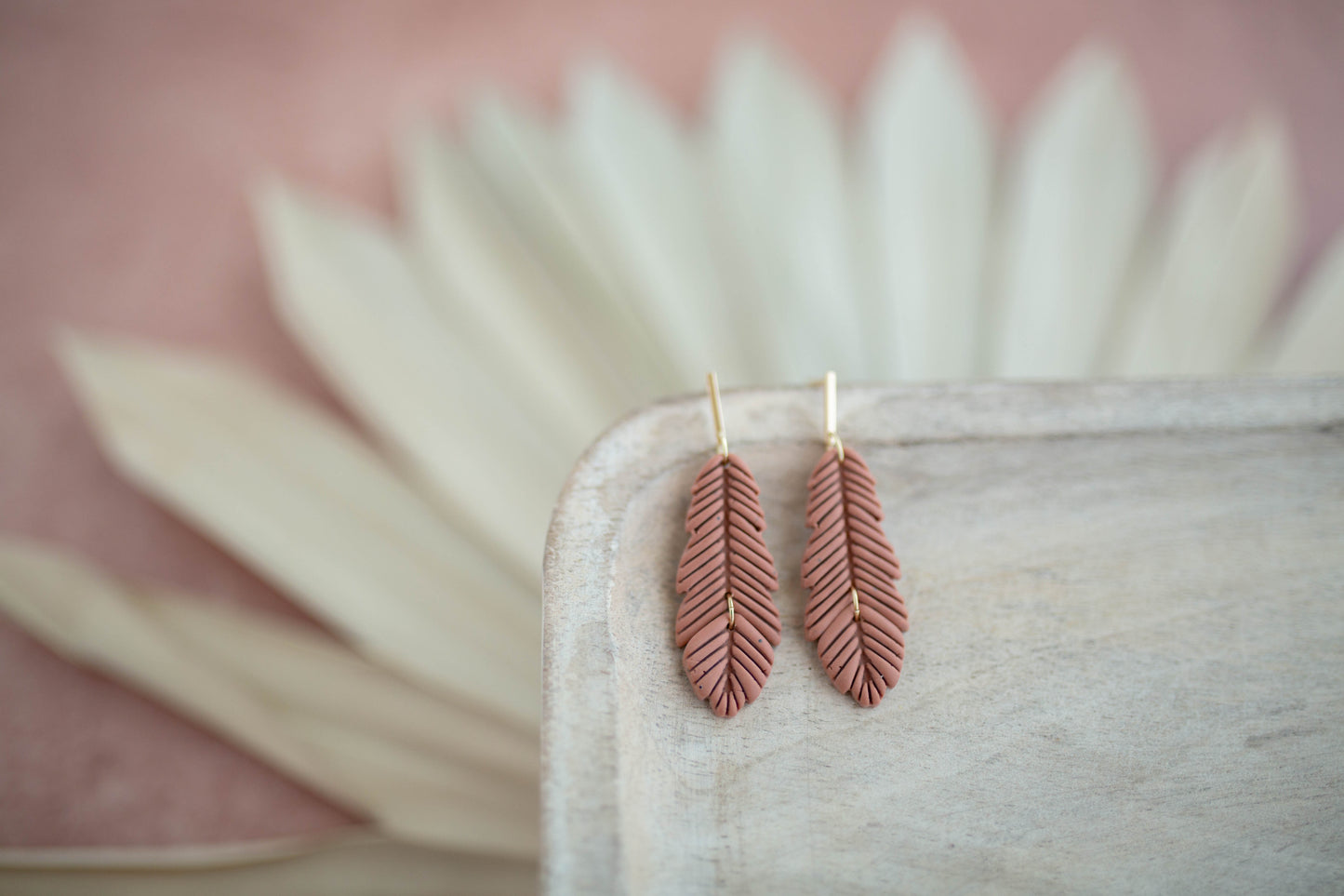 Clay Earrings | Feathers | Desert Collection