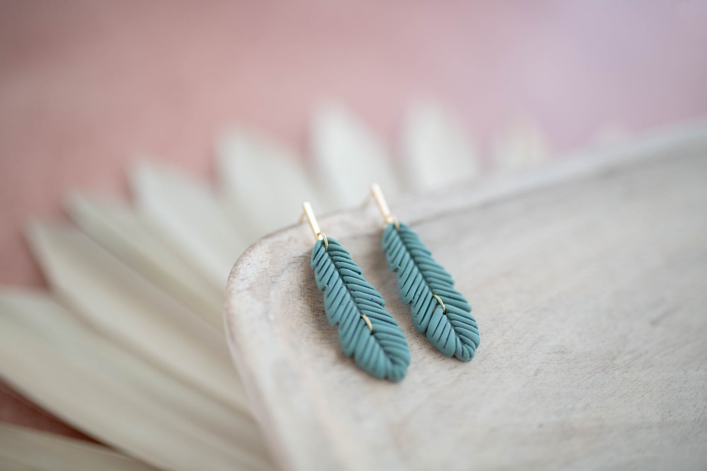 Clay Earrings | Feathers | Desert Collection