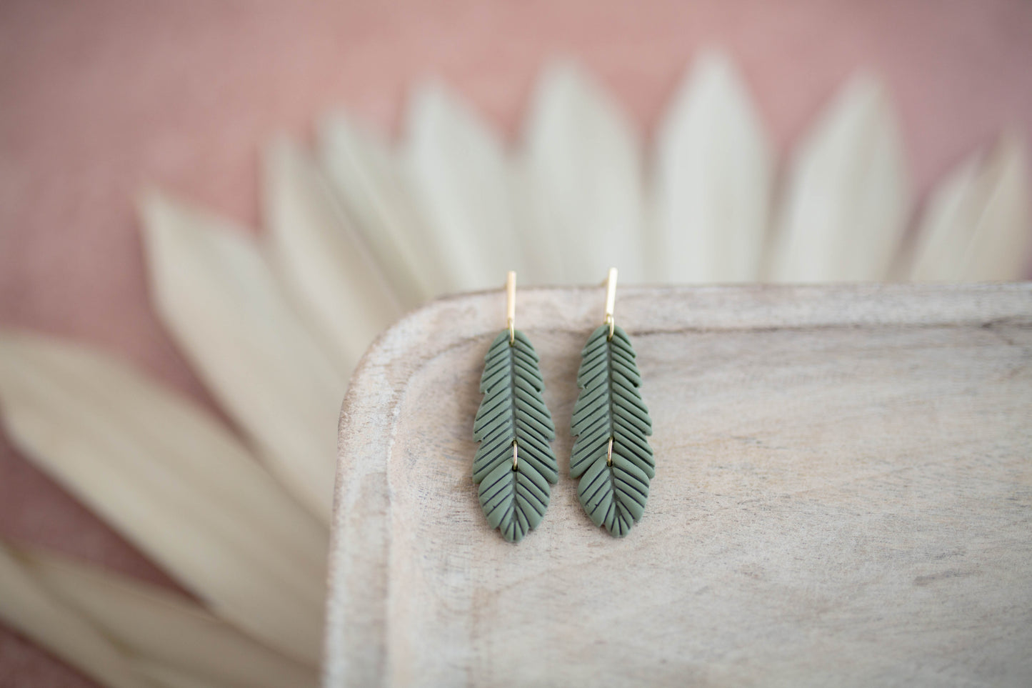 Clay Earrings | Feathers | Desert Collection