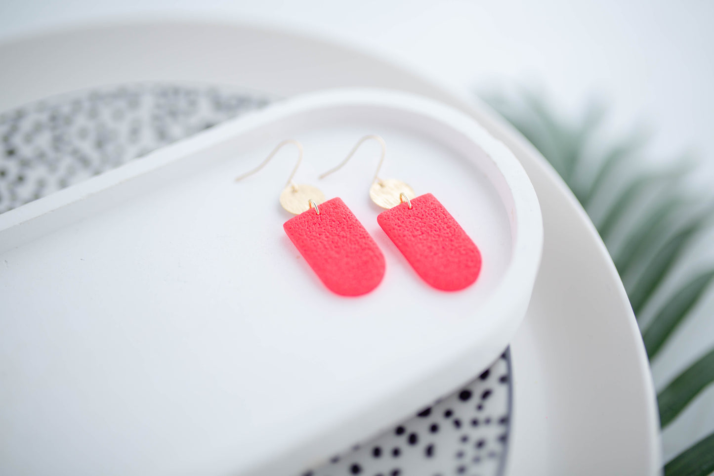 Clay Earrings | Simple Dangles | Neon+Noir Collection