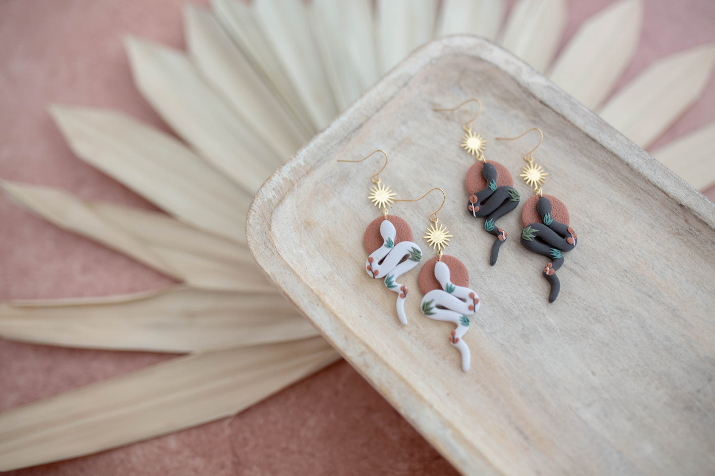 Clay Earrings | Snakes | Desert Collection
