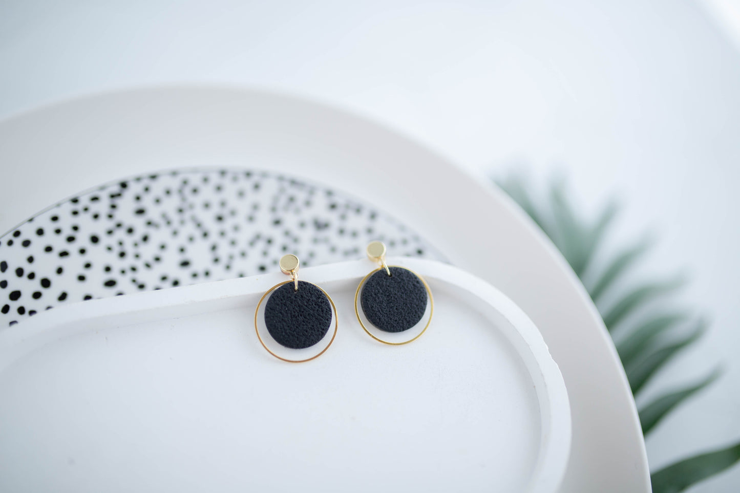 Clay Earrings | Dainty Dangles | Neon+Noir Collection