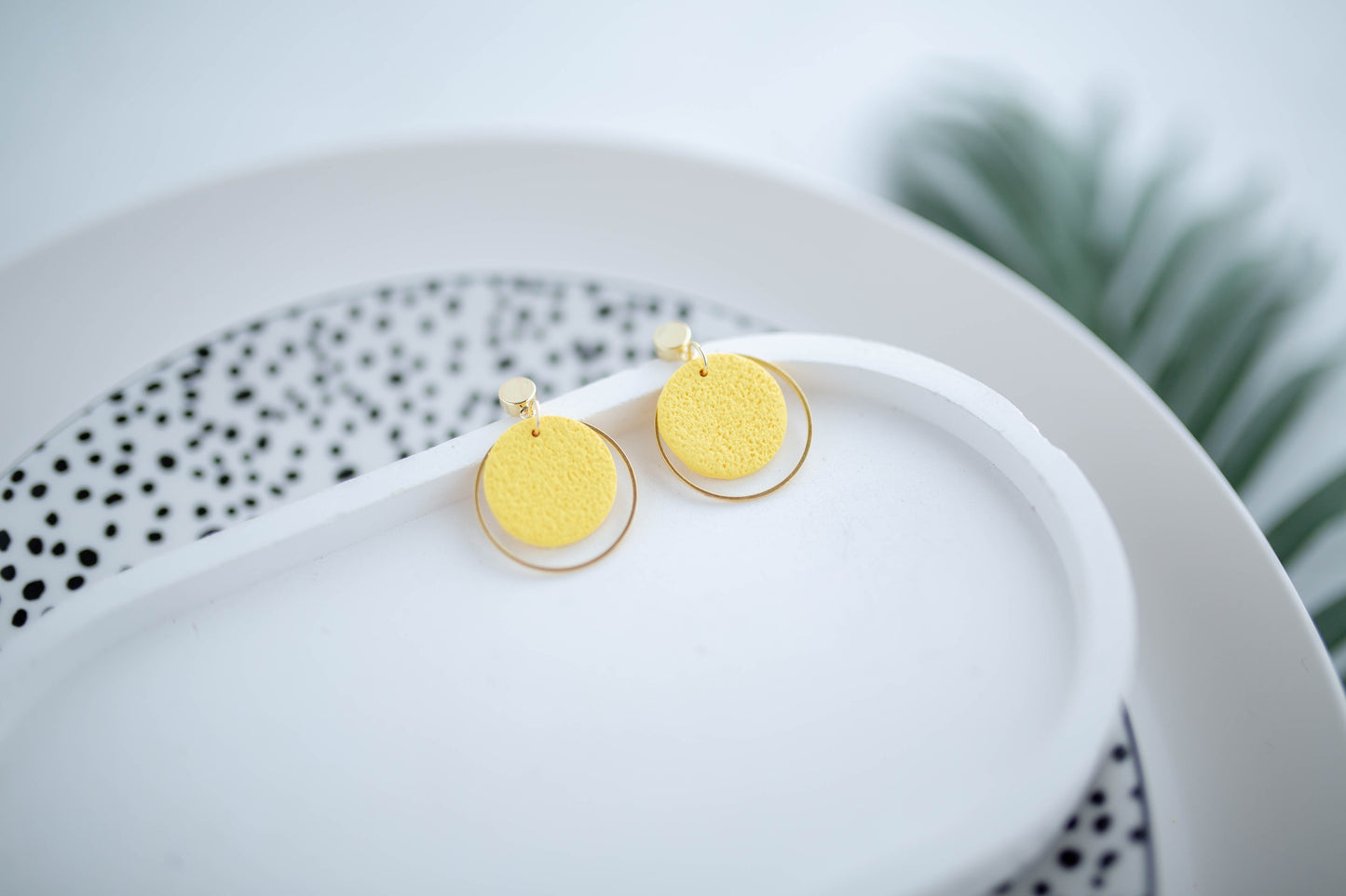 Clay Earrings | Dainty Dangles | Neon+Noir Collection