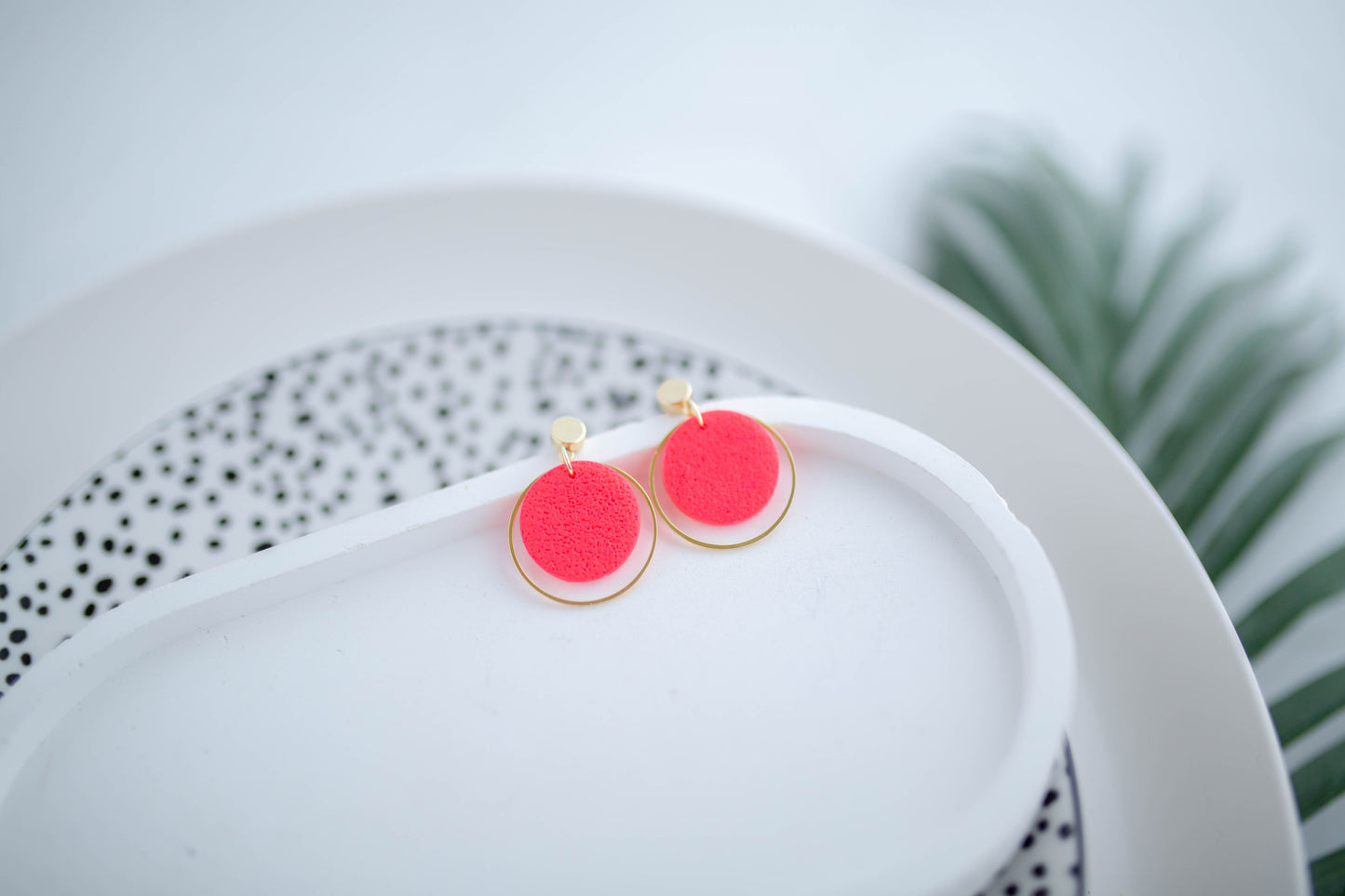 Clay Earrings | Dainty Dangles | Neon+Noir Collection