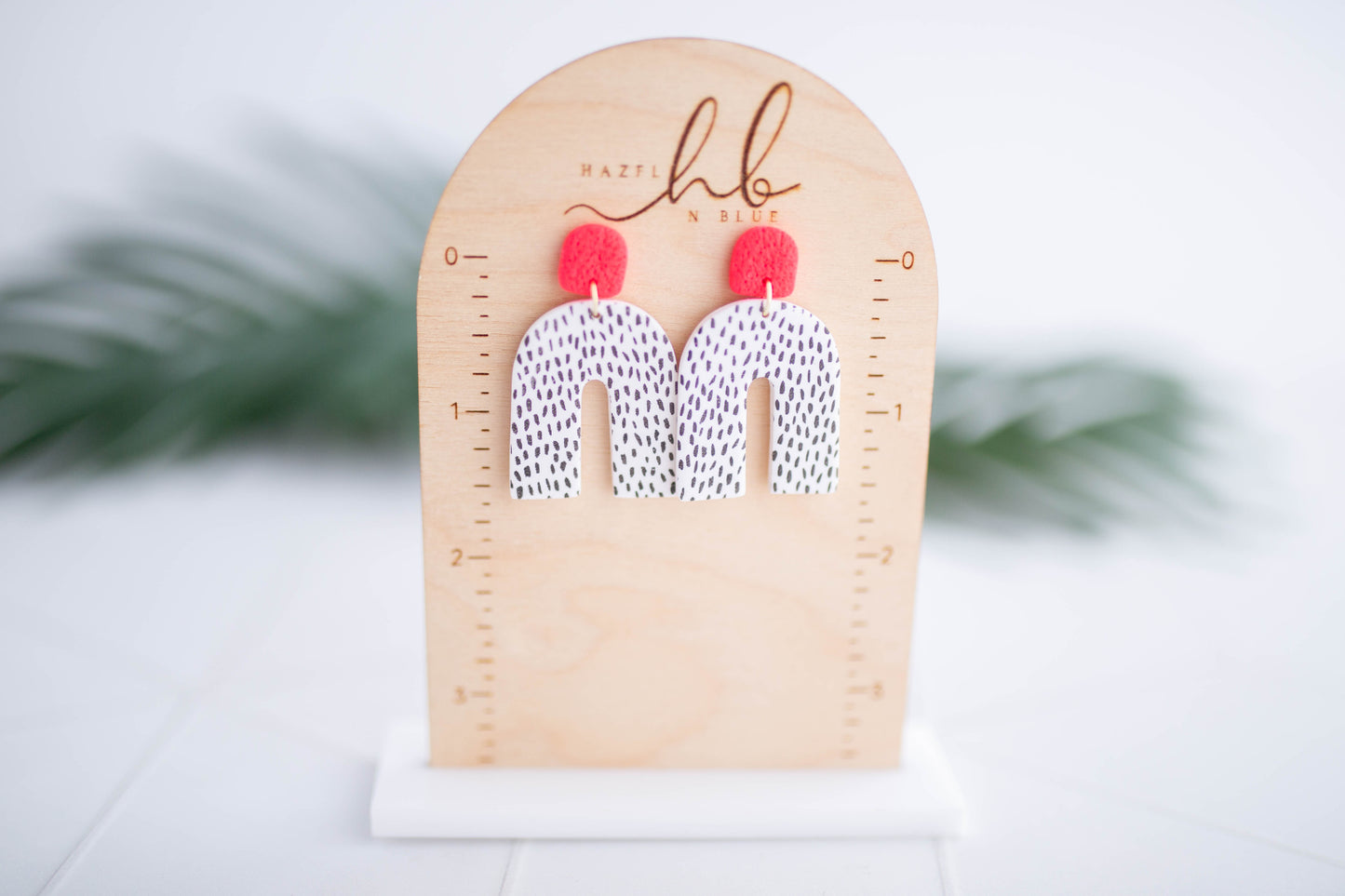 Clay Earrings | Polka Dot Arches | Neon+Noir Collection