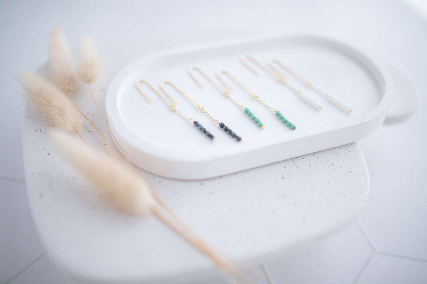 Beaded Earrings | Longline Simple Drops