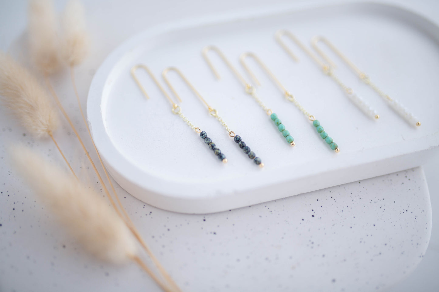 Beaded Earrings | Longline Simple Drops