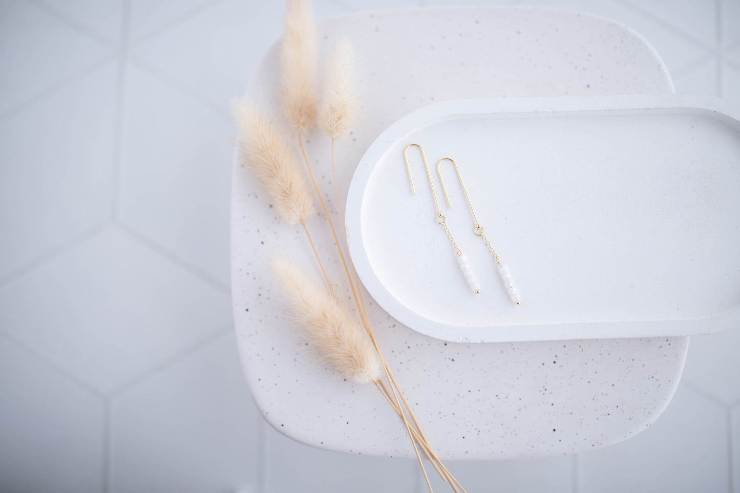 Beaded Earrings | Longline Simple Drops