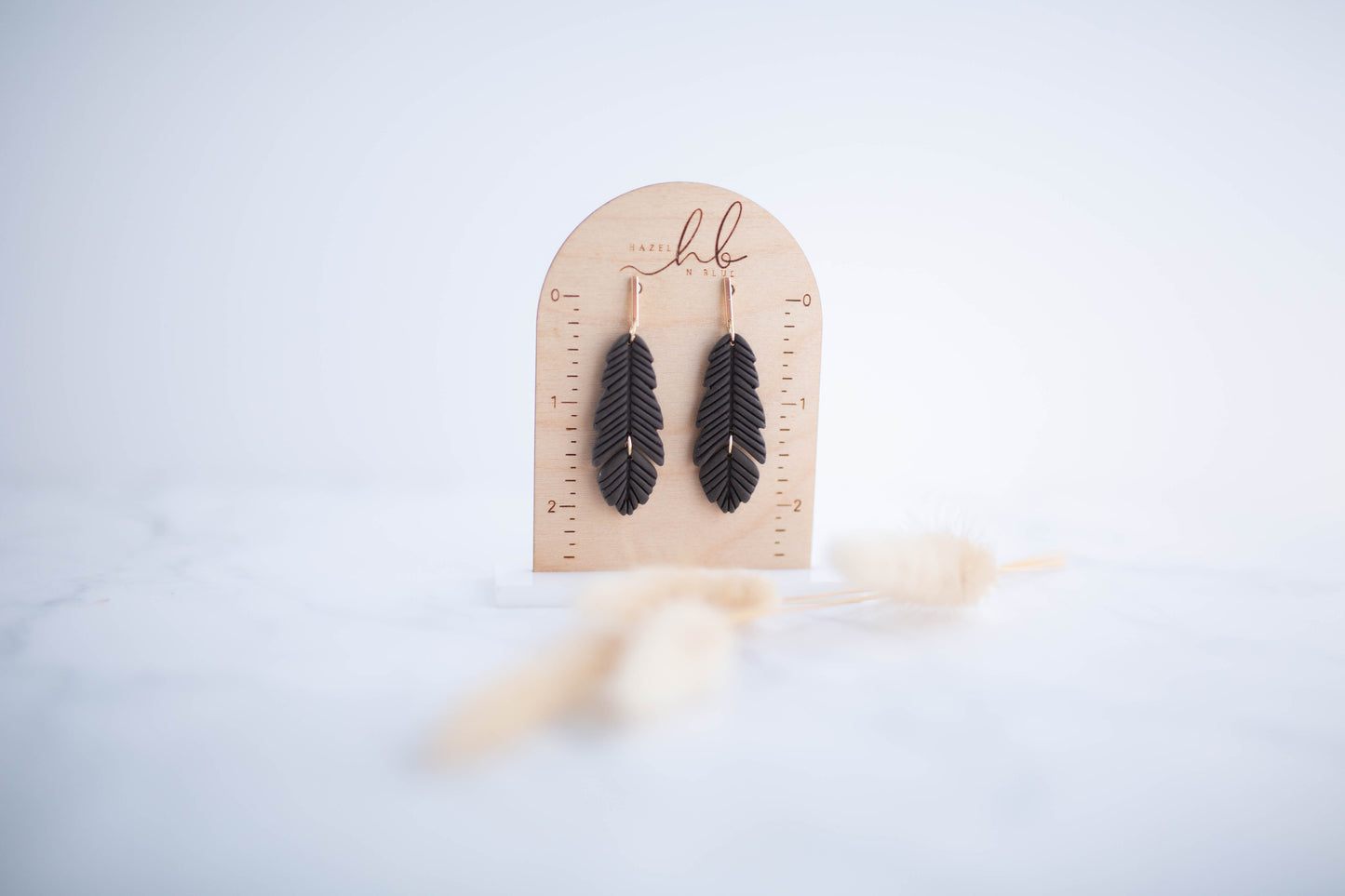 Clay Earrings | Feather Dangles | Cozy Cowgirl Collection