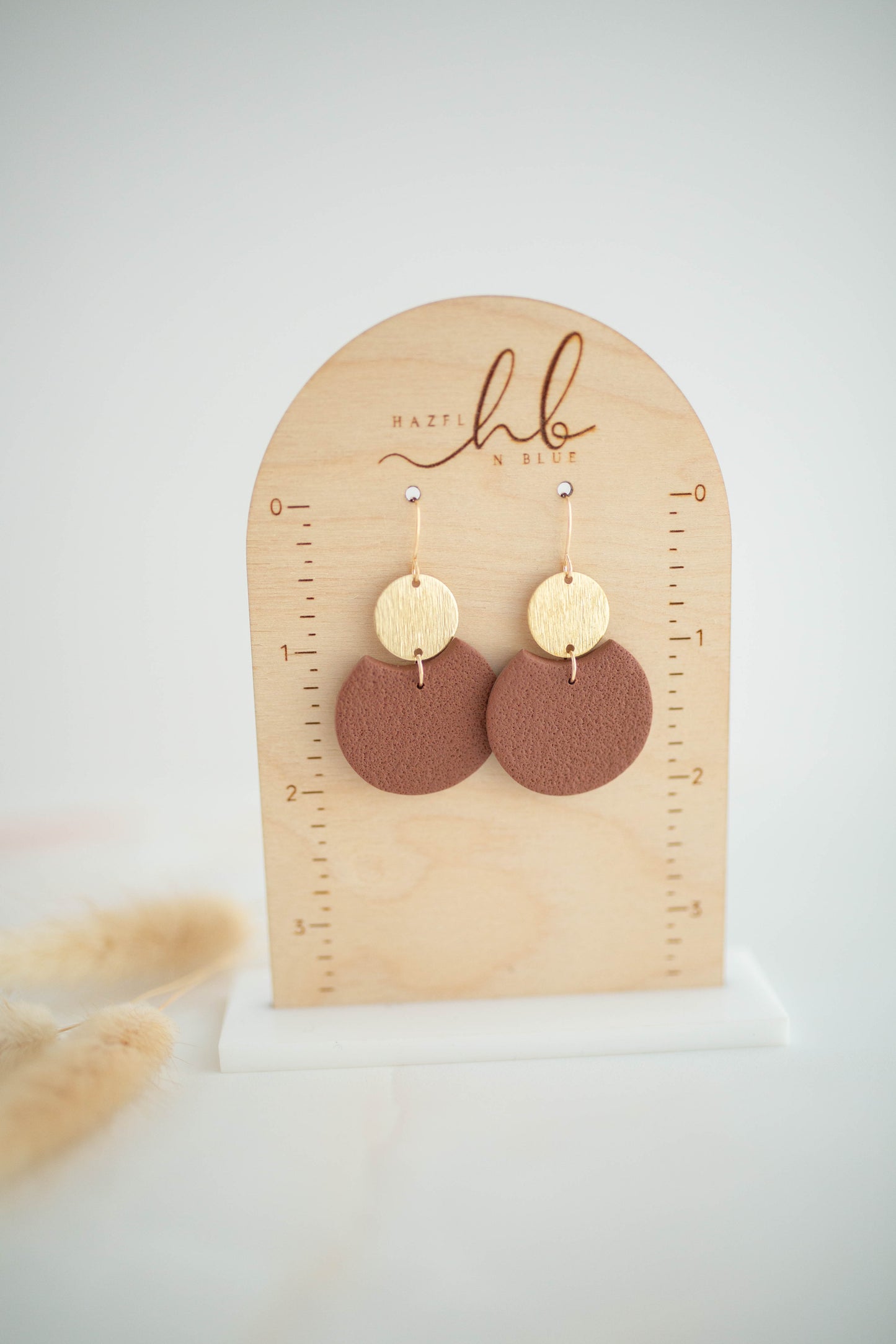 Clay Earrings | Cut-Out Circle Dangles | All Things Fall Collection