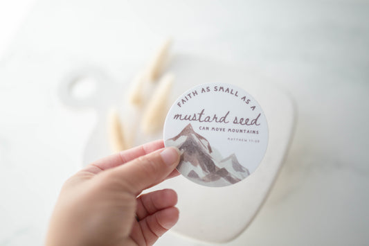 Sticker | Mustard Seed Mountain | Matthew 17:20