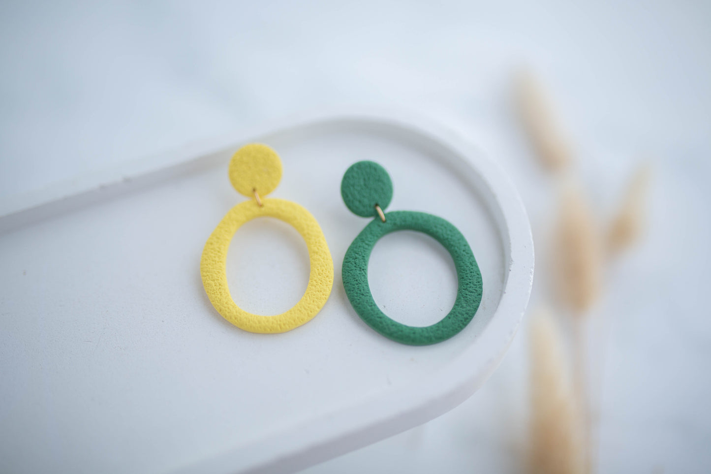 Clay Earrings | Oregon O's Mismatch | Civil War Collection