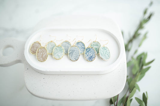 Clay Earrings | Flora Windows | Earth+Sky Collection