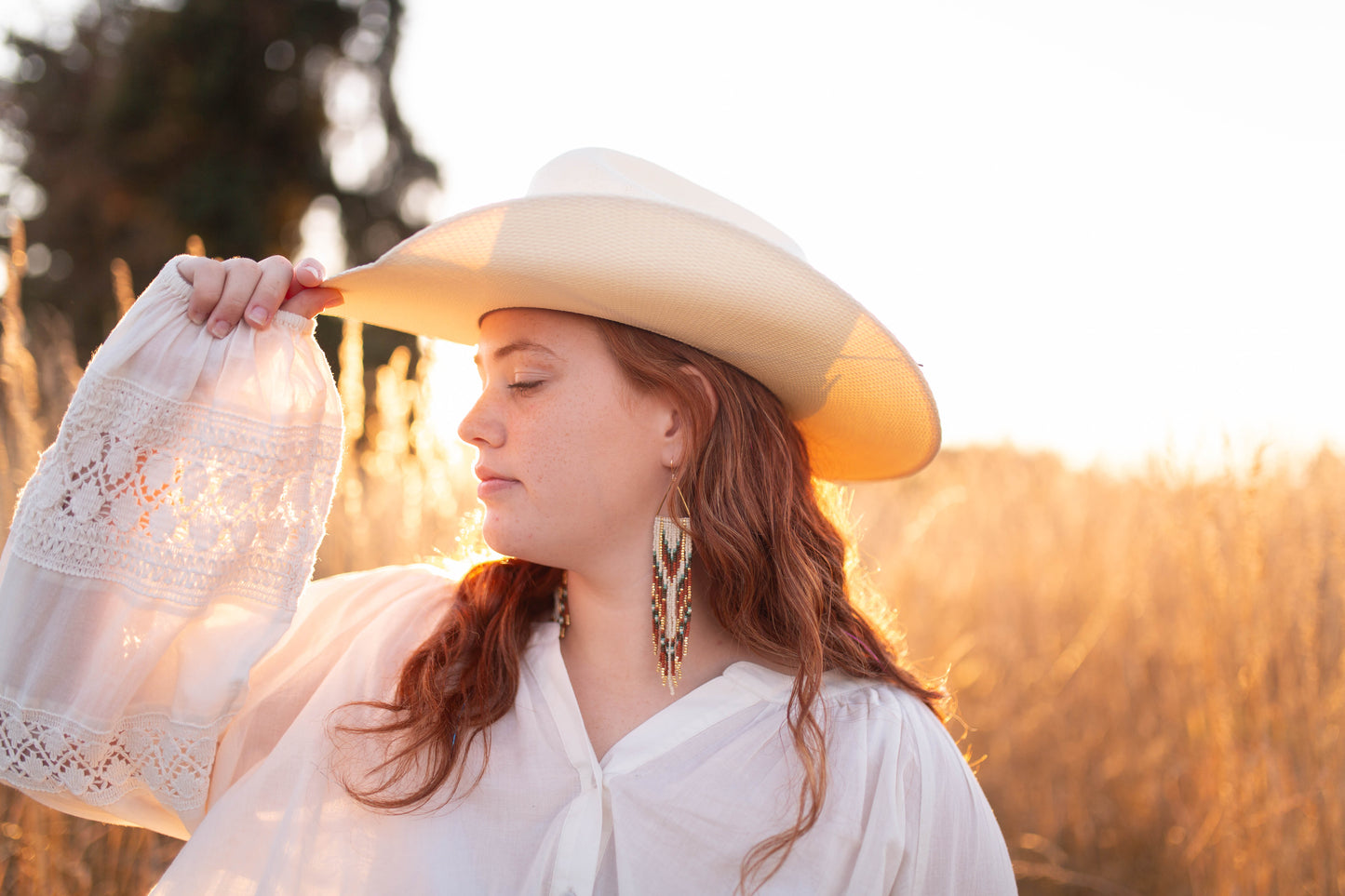 Beaded Earrings | Cowgirl Dusters | Cozy Cowgirl Collection