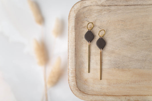 Clay Earrings | Simple Drop Dangles | All Things Fall Collection