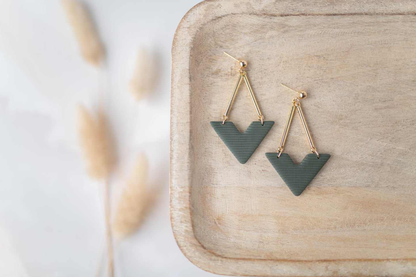Clay Earrings | Vee Dangles | All Things Fall Collection