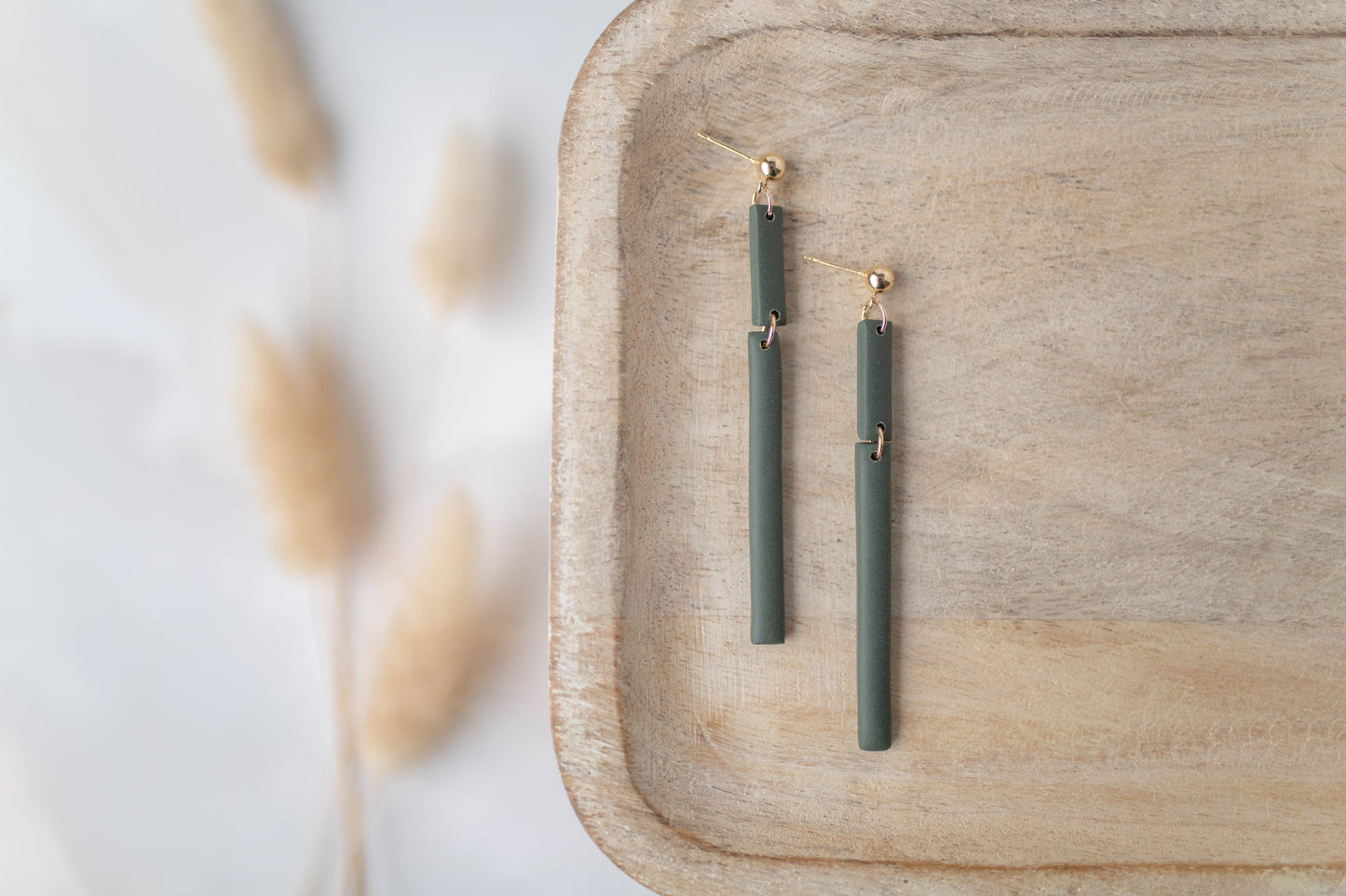 Clay Earrings | Stick Dangles | All Things Fall Collection