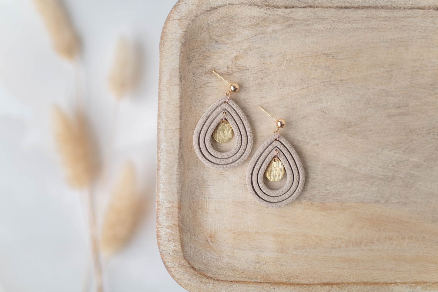 Clay Earrings | Teardrop Dangles | All Things Fall Collection