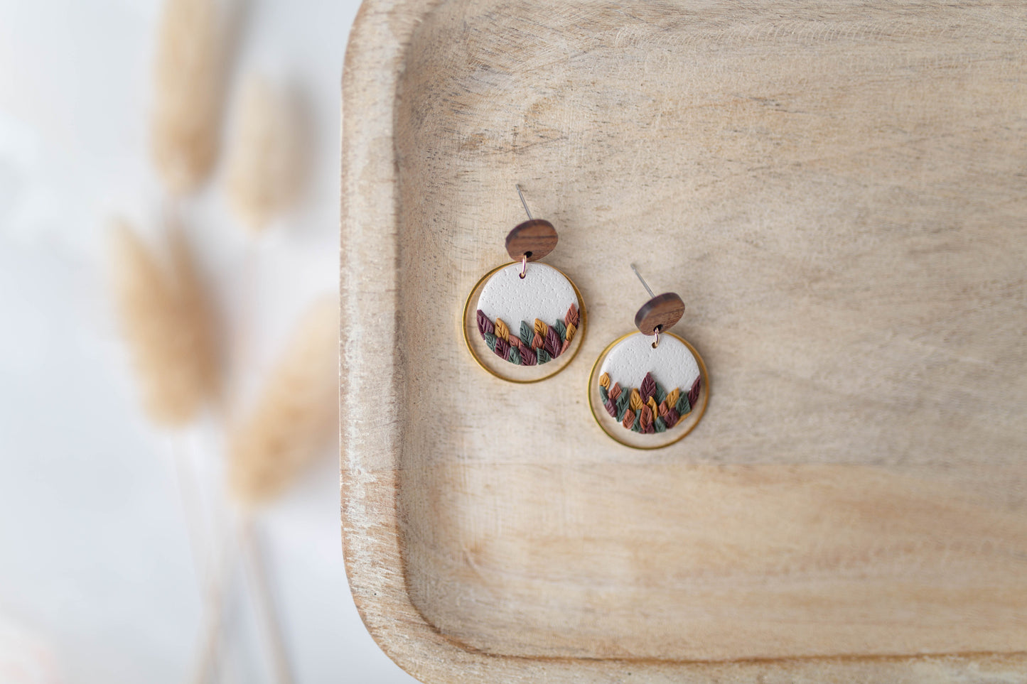 Clay Earrings | Fallen Leaves | All Things Fall Collection