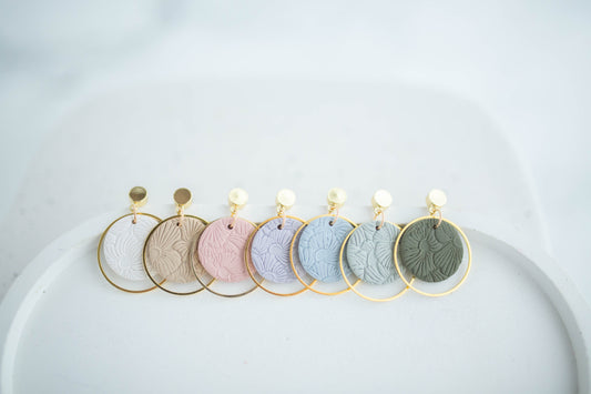 Clay Earrings | Dainty Floral Dangles | Spring Fling Collection