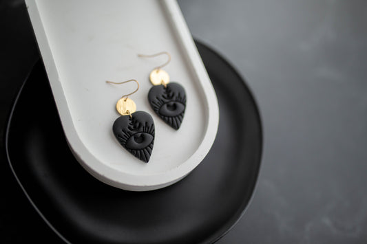 Clay Earrings | Evil Eye Dangles | Boo Collection