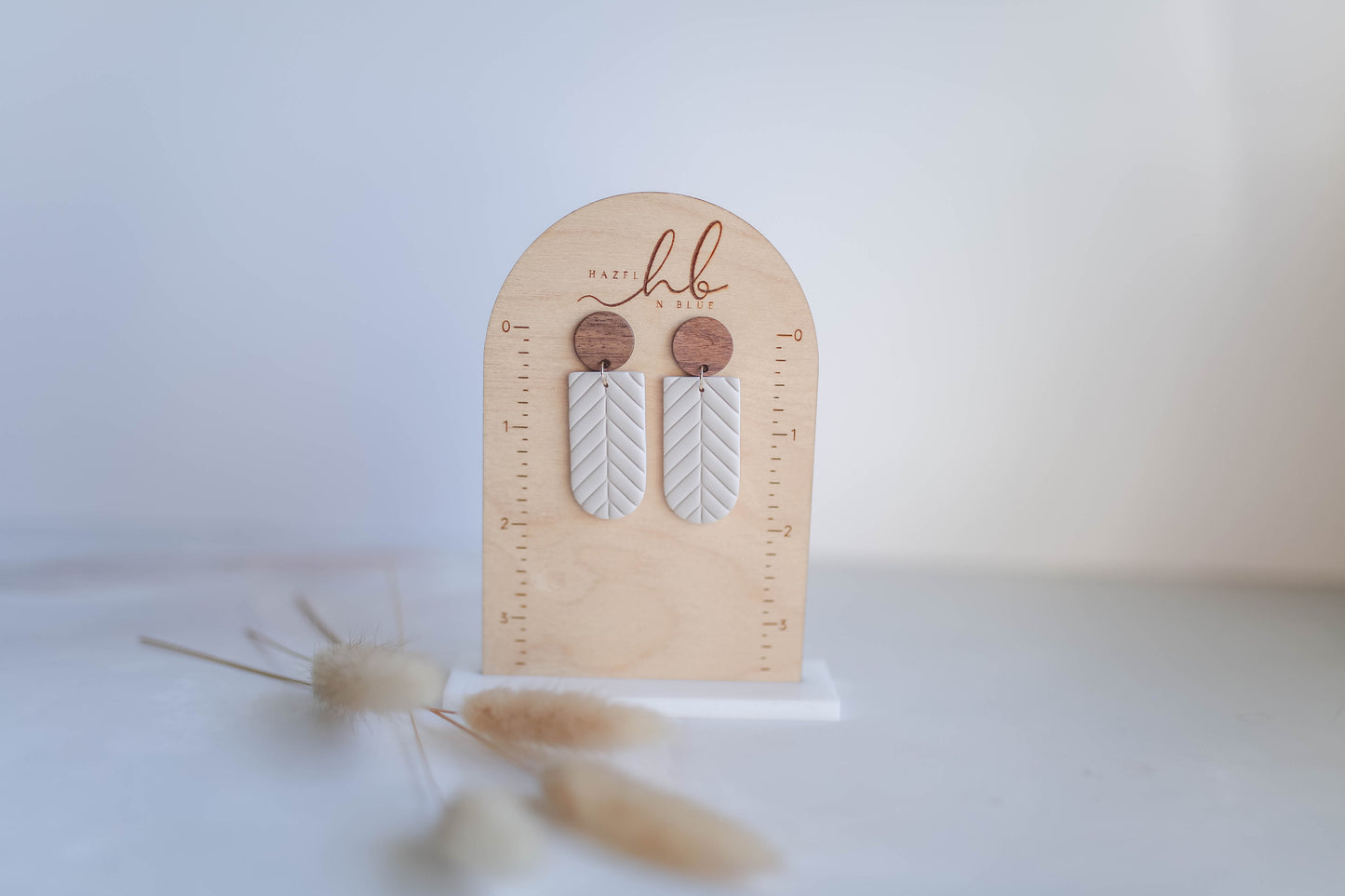 Clay Earrings | Herringbone Dangles | Autumn Vibes Collection