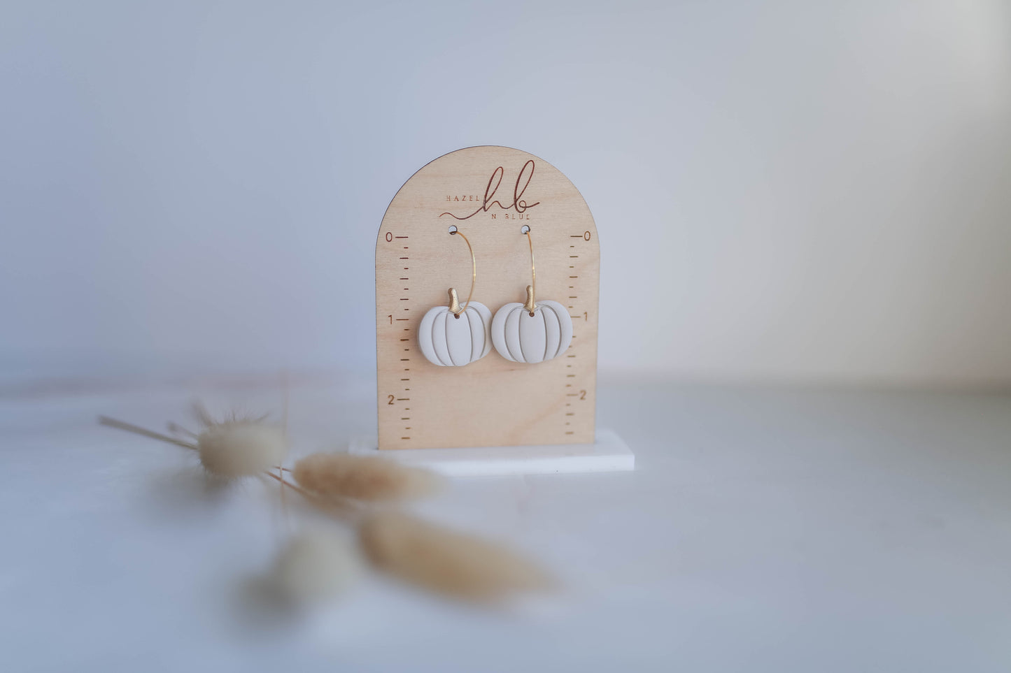 Clay Earrings | Pumpkin Hoops | Autumn Vibes Collection