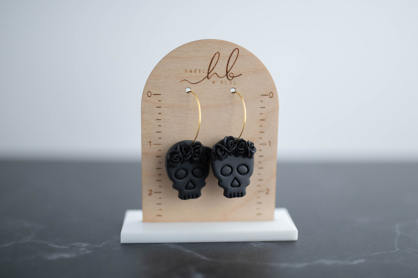 Clay Earrings | Gothic Sugar Skulls | Boo Collection