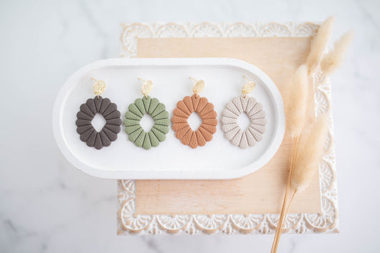 Clay Earrings | Concho Dangles | Cozy Cowgirl Collection