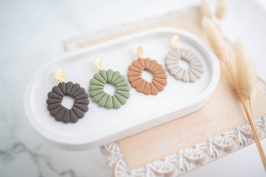 Clay Earrings | Concho Dangles | Cozy Cowgirl Collection