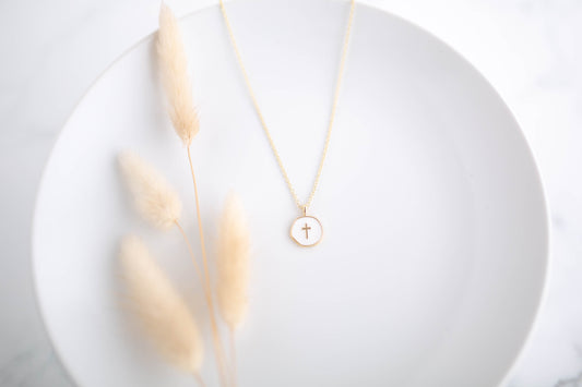 Necklace | Enamel Cross Necklace | Spring Fling Collection