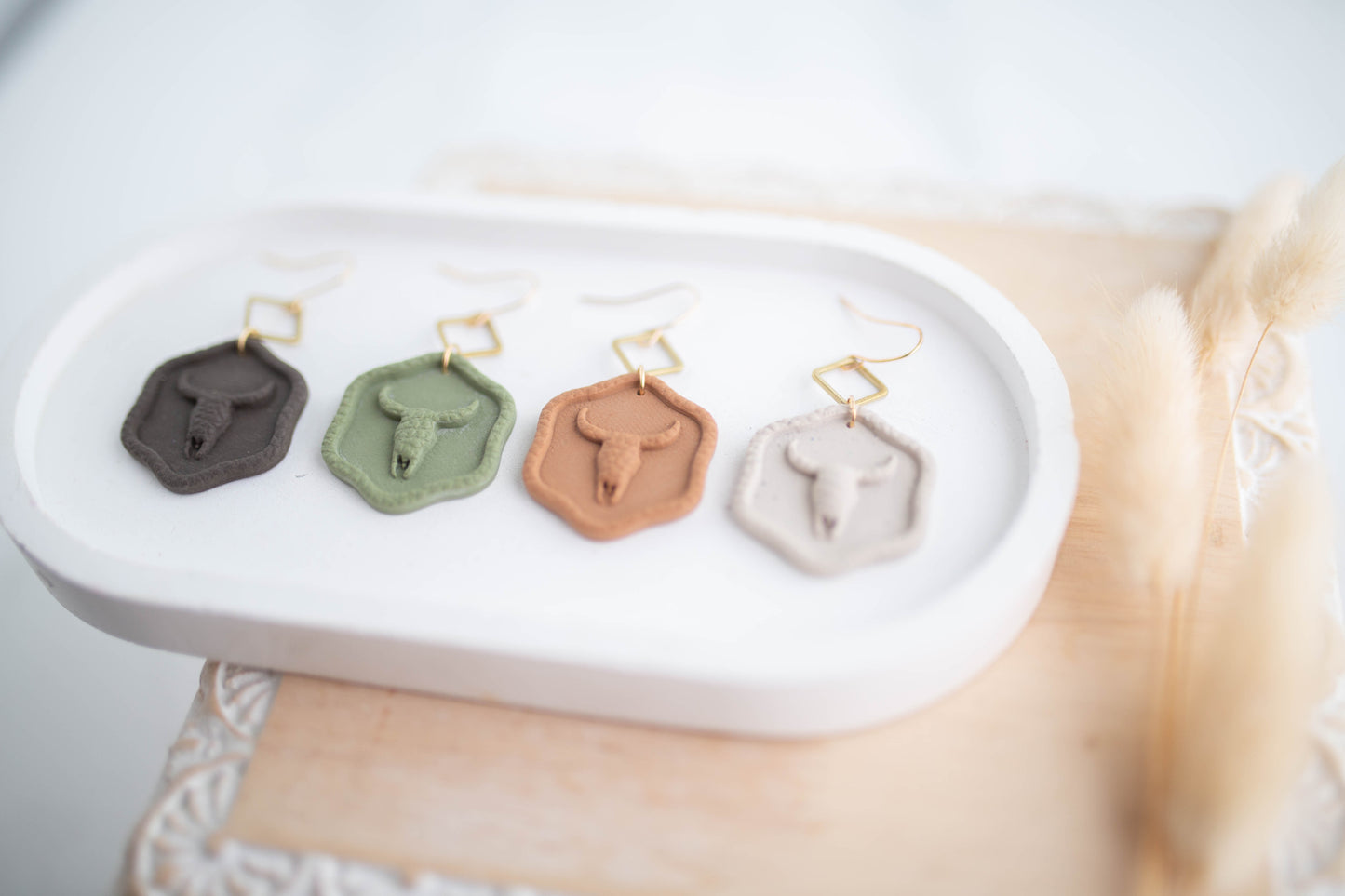 Clay Earrings | Stampede Dangles | Cozy Cowgirl Collection