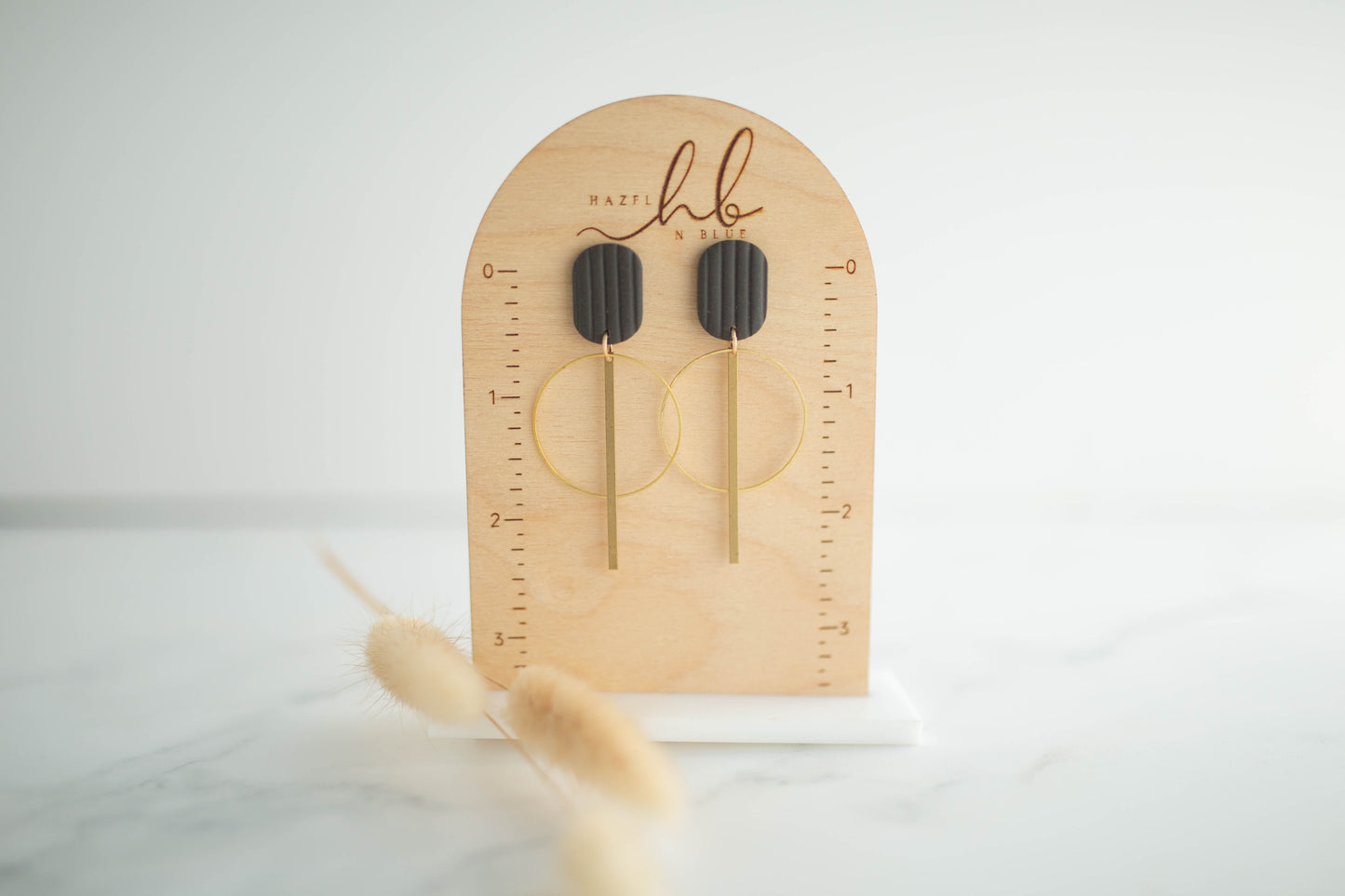 Clay Earrings | Corduroy Dangles | Autumn Edit