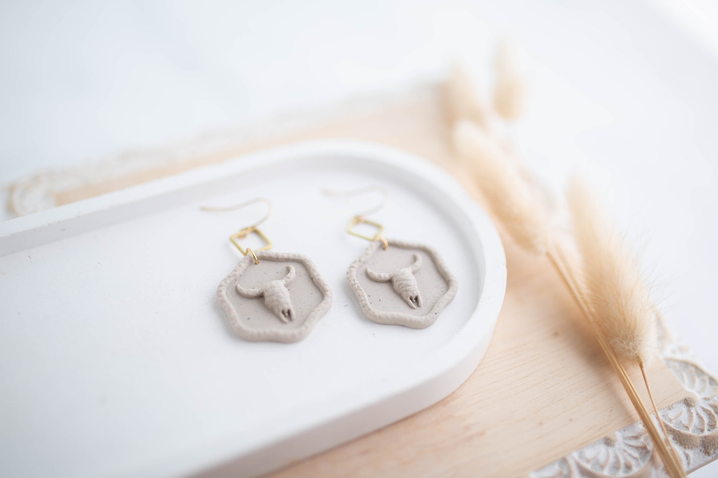 Clay Earrings | Stampede Dangles | Cozy Cowgirl Collection