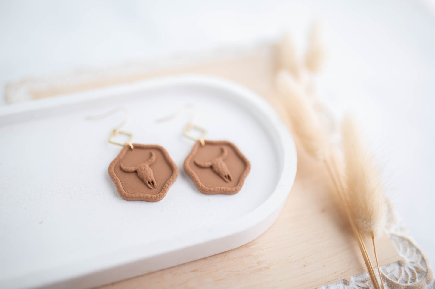 Clay Earrings | Stampede Dangles | Cozy Cowgirl Collection